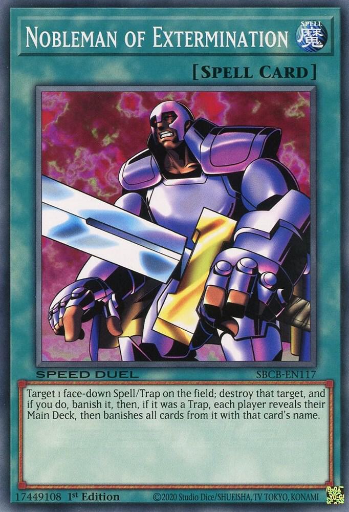 Nobleman of Extermination SBCB-EN117 card from Speed Duel: Battle City Box