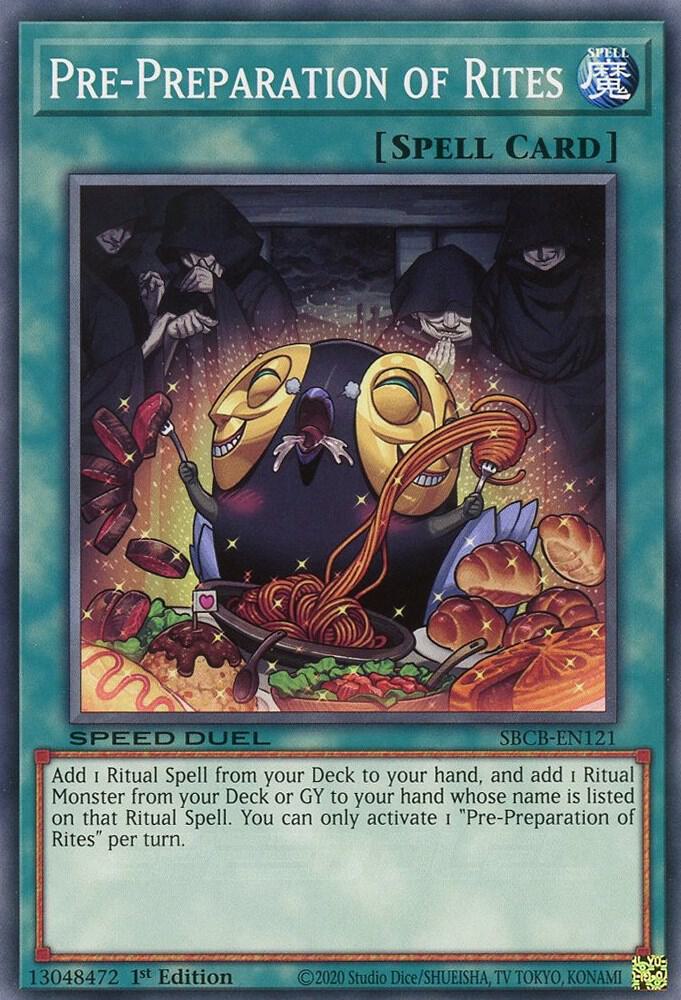 Pre-Preparation of Rites SBCB-EN121 card from Speed Duel: Battle City Box
