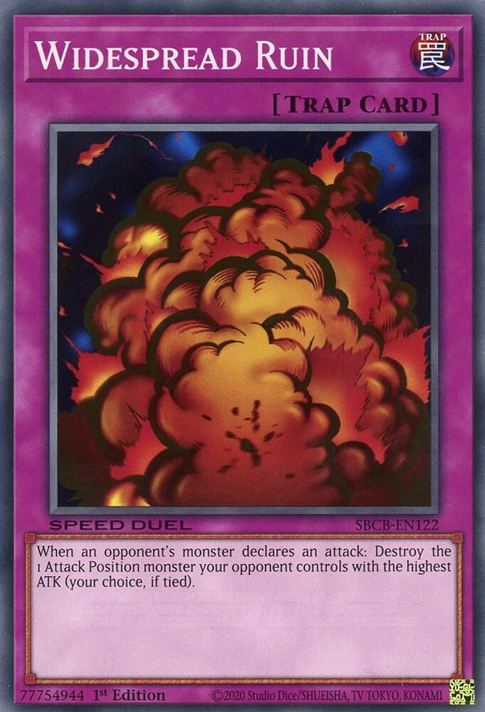 Widespread Ruin SBCB-EN122 card from Speed Duel: Battle City Box