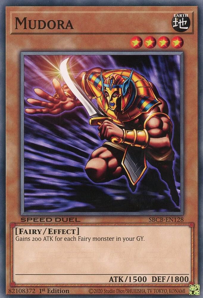 Mudora SBCB-EN128 card from Speed Duel: Battle City Box