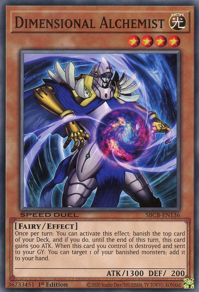 Dimensional Alchemist SBCB-EN136 card from Speed Duel: Battle City Box