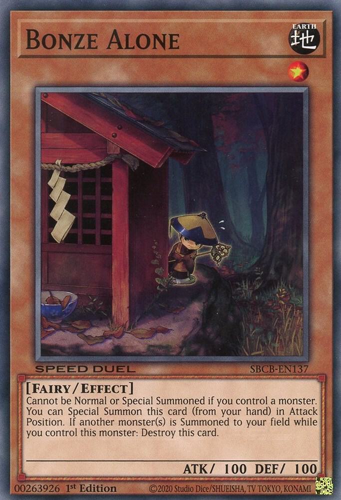 Bonze Alone SBCB-EN137 card from Speed Duel: Battle City Box
