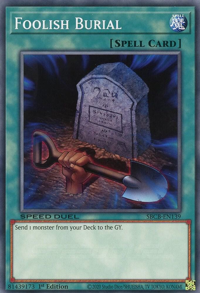 Foolish Burial SBCB-EN139 card from Speed Duel: Battle City Box