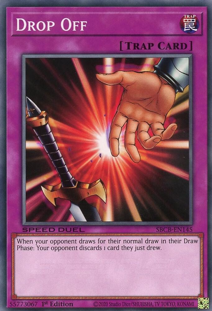 Drop Off SBCB-EN145 card from Speed Duel: Battle City Box