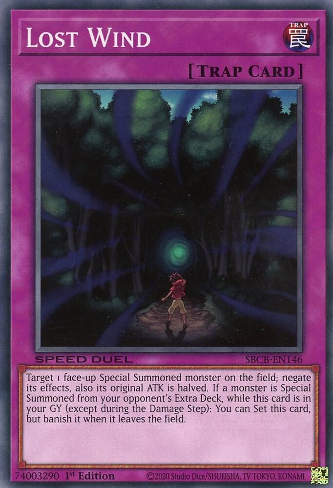 Lost Wind SBCB-EN146 card from Speed Duel: Battle City Box