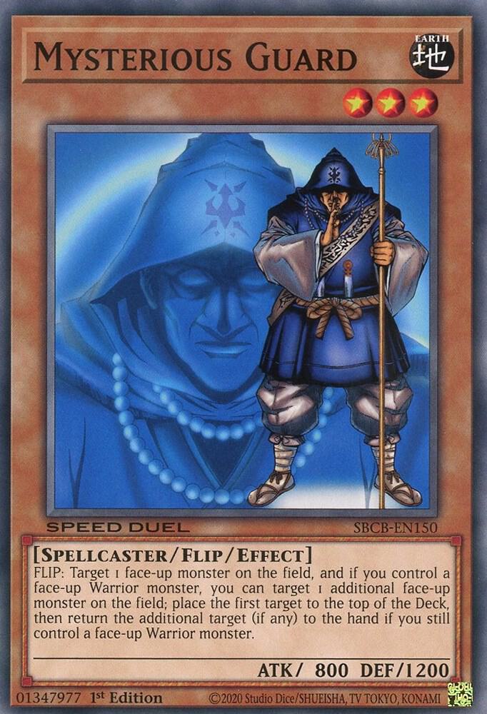 Mysterious Guard SBCB-EN150 card from Speed Duel: Battle City Box