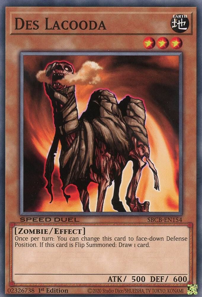 Des Lacooda SBCB-EN154 card from Speed Duel: Battle City Box