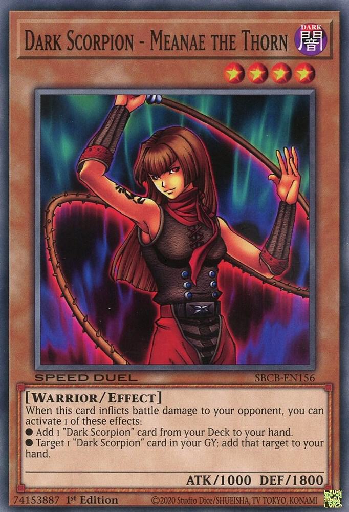 Dark Scorpion - Meanae the Thorn SBCB-EN156 card from Speed Duel: Battle City Box