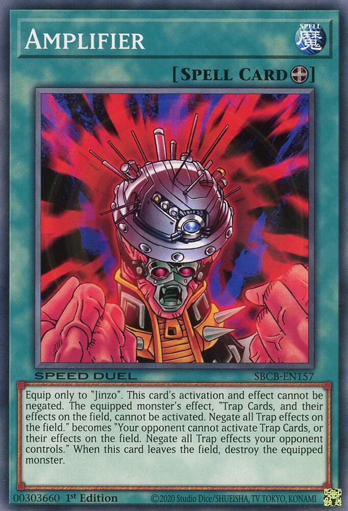 Amplifier SBCB-EN157 card from Speed Duel: Battle City Box