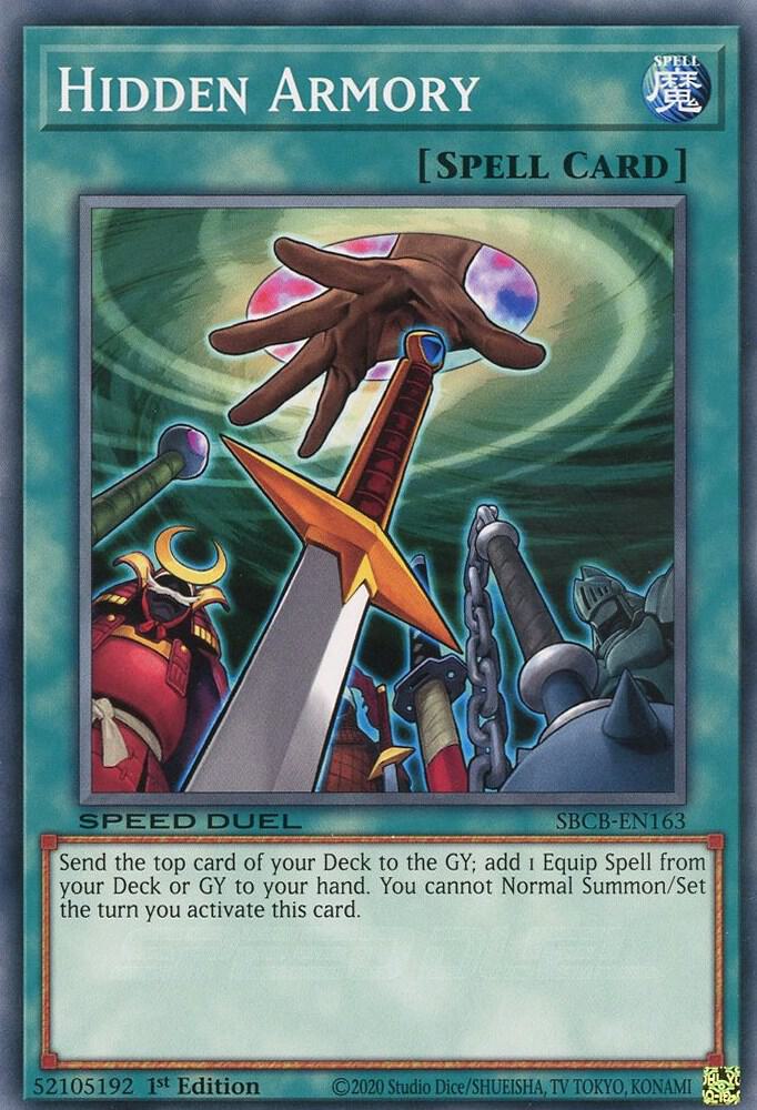 Hidden Armory SBCB-EN163 card from Speed Duel: Battle City Box