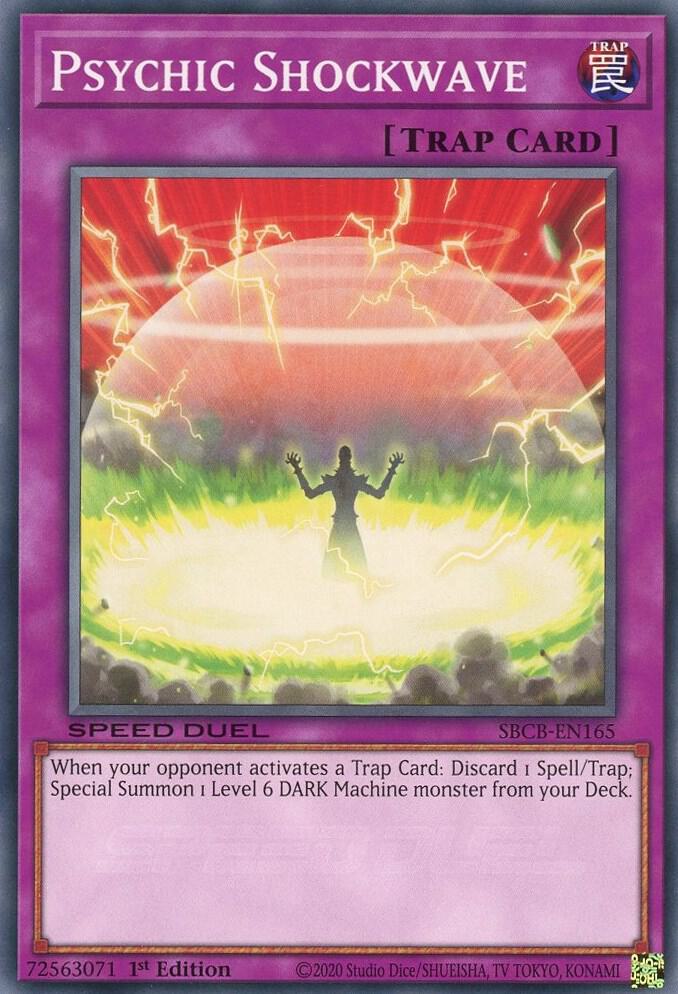 Psychic Shockwave SBCB-EN165 card from Speed Duel: Battle City Box