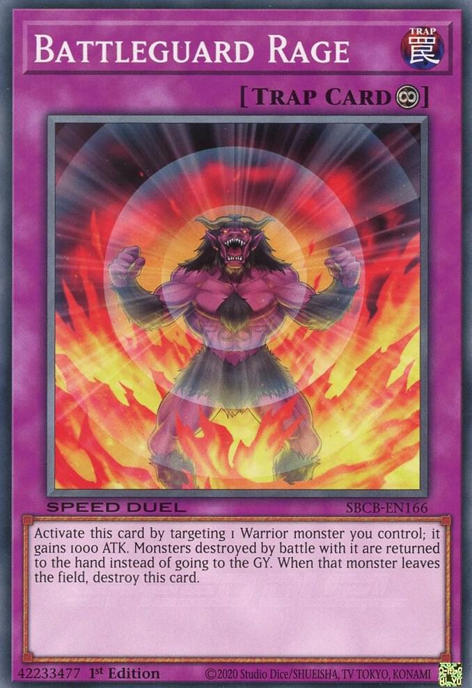 Battleguard Rage SBCB-EN166 card from Speed Duel: Battle City Box