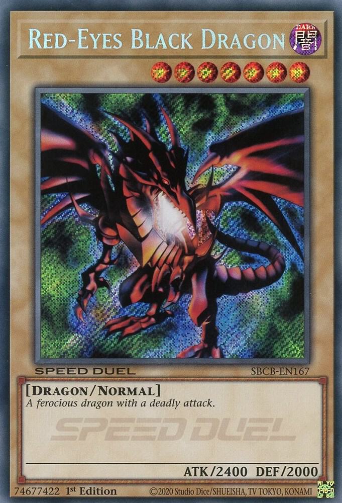 Red-Eyes Black Dragon (Secret) SBCB-EN167 card from Speed Duel: Battle City Box
