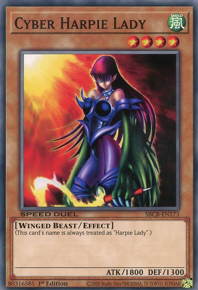 Cyber Harpie Lady SBCB-EN173 card from Speed Duel: Battle City Box
