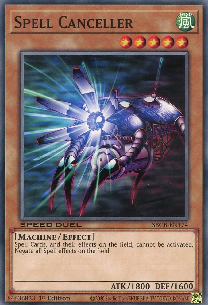 Spell Canceller SBCB-EN174 card from Speed Duel: Battle City Box