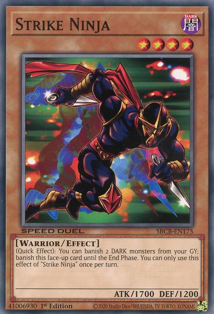 Strike Ninja SBCB-EN175 card from Speed Duel: Battle City Box