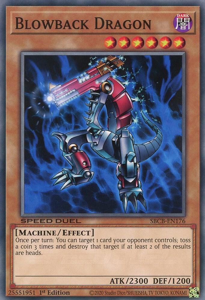 Blowback Dragon SBCB-EN176 card from Speed Duel: Battle City Box