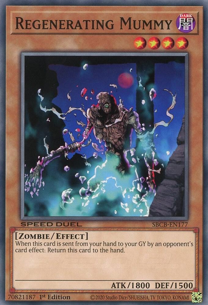 Regenerating Mummy SBCB-EN177 card from Speed Duel: Battle City Box