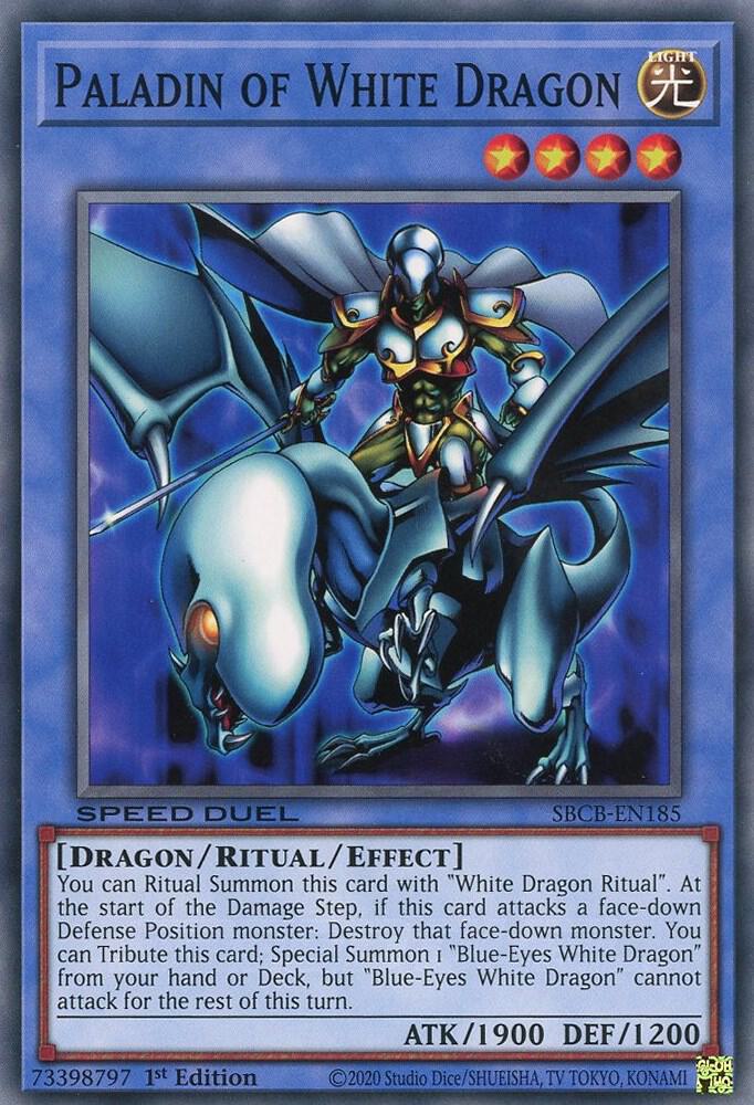 Paladin of White Dragon SBCB-EN185 card from Speed Duel: Battle City Box