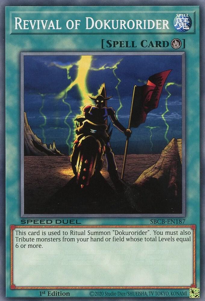 Revival of Dokurorider SBCB-EN187 card from Speed Duel: Battle City Box