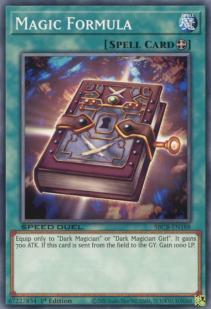 Magic Formula SBCB-EN188 card from Speed Duel: Battle City Box