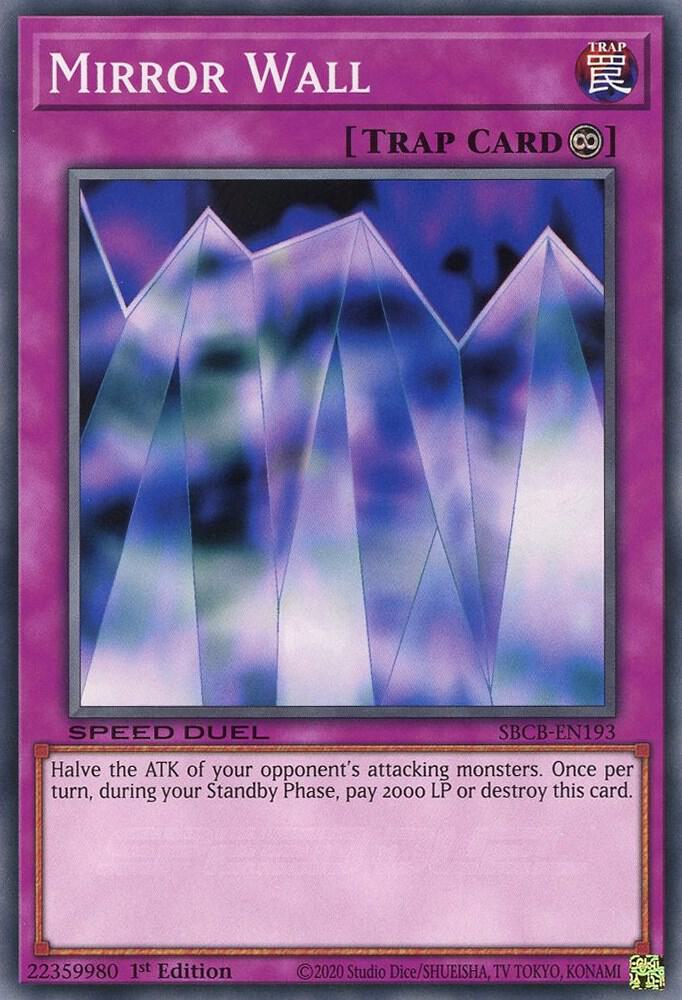 Mirror Wall SBCB-EN193 card from Speed Duel: Battle City Box