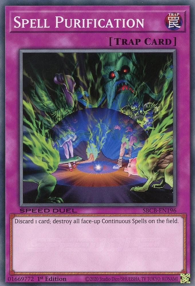 Spell Purification SBCB-EN196 card from Speed Duel: Battle City Box
