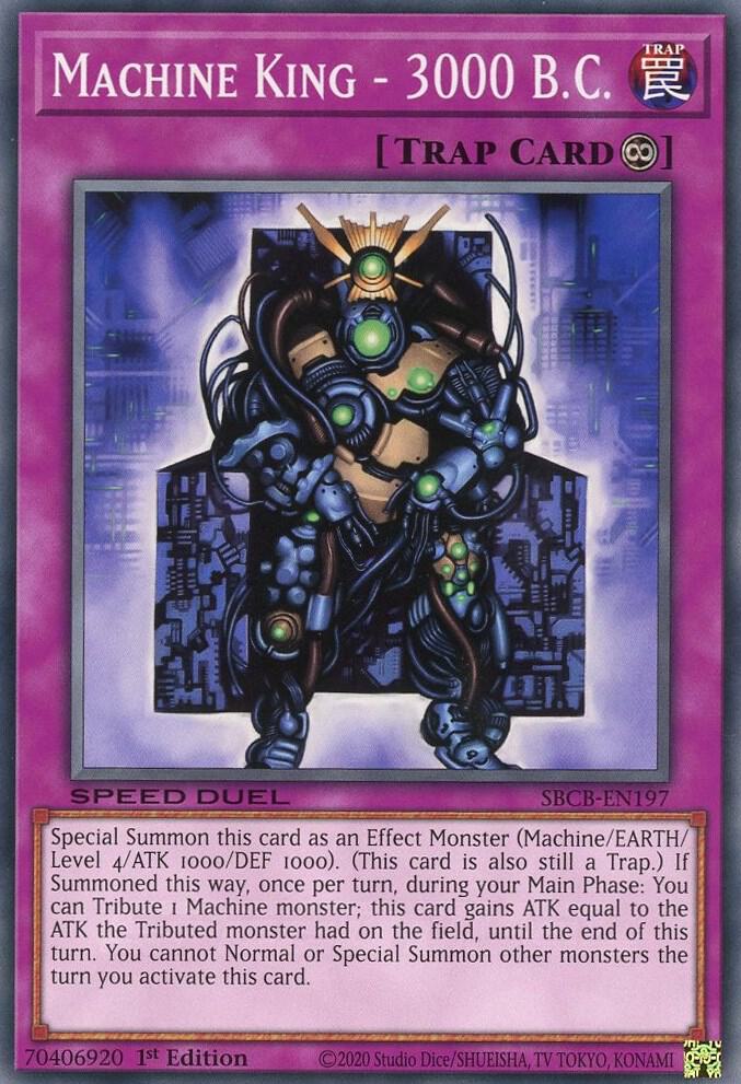 Machine King - 3000 B.C. SBCB-EN197 card from Speed Duel: Battle City Box