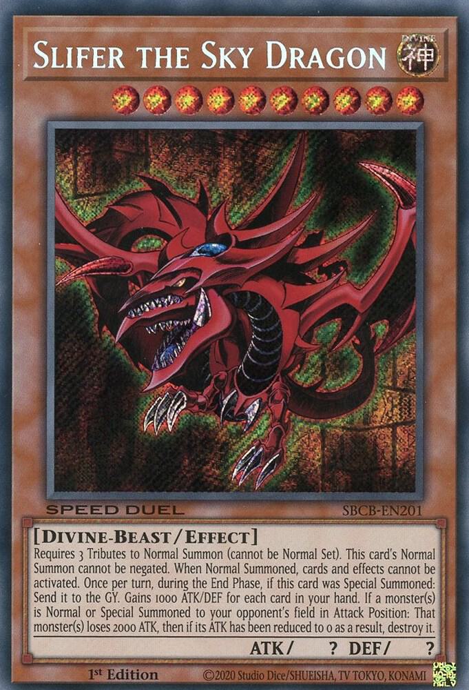 Slifer the Sky Dragon SBCB-EN201 card from Speed Duel: Battle City Box