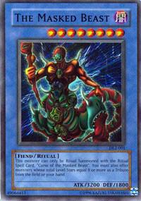 The Masked Beast DL2-001 card from Duelist League Promo