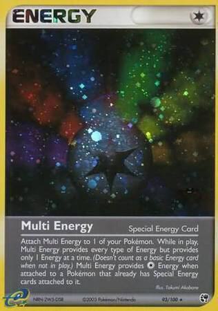 Multi Energy (Special) 93/100 (League Promo) 093/100 card from League & Championship Cards