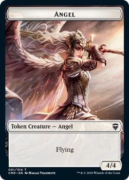 Angel // Elf Warrior Double-Sided Token 1 // 8 card from Commander Legends