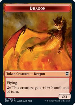 Dragon // Soldier Double-Sided Token 7 // 2 card from Commander Legends