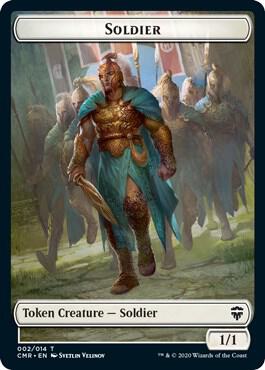 Soldier // Zombie Double-Sided Token 2 // 6 card from Commander Legends