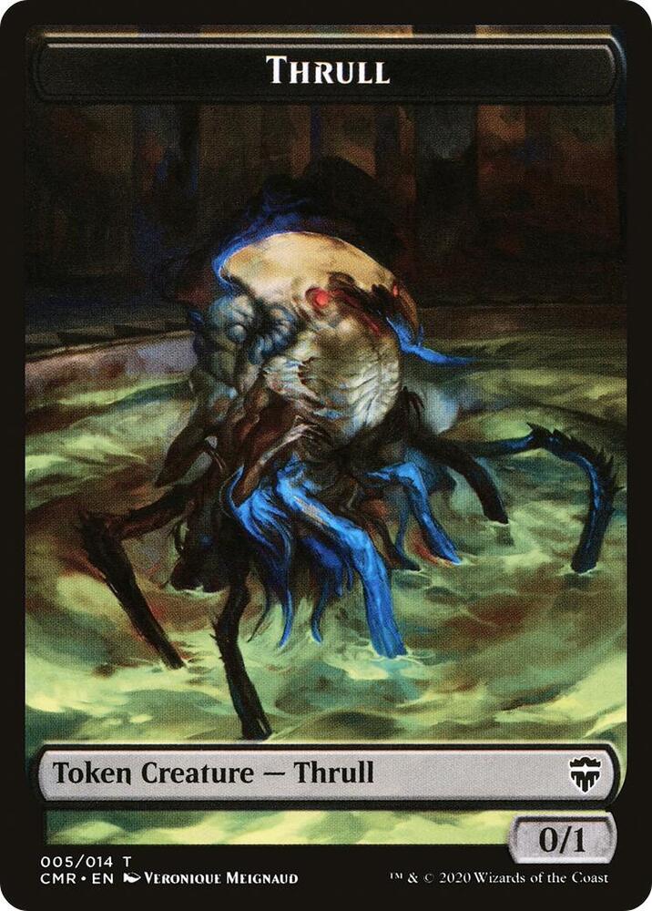 Thrull // Treasure Double-Sided Token 5 // 12 card from Commander Legends