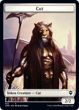 Cat // Soldier Double-Sided Token 15 // 16 card from Commander Legends