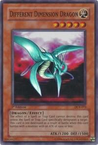 Different Dimension Dragon DCR-015 card from Dark Crisis