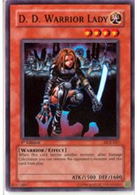 D.D. Warrior Lady DCR-027 card from Dark Crisis