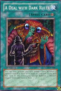 A Deal with Dark Ruler DCR-030 card from Dark Crisis
