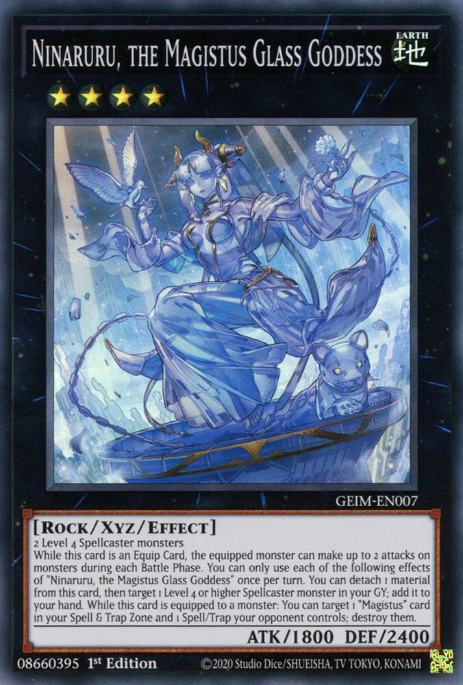 Ninaruru, the Magistus Glass Goddess GEIM-EN007 card from Genesis Impact