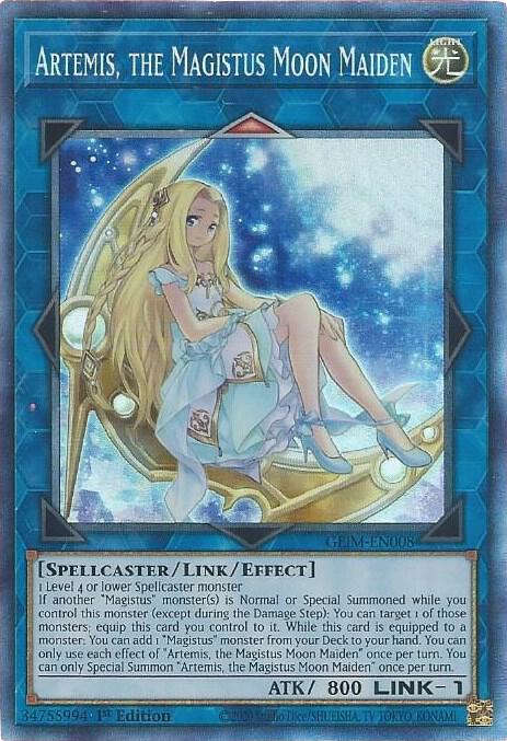 Artemis, the Magistus Moon Maiden (CR) GEIM-EN008 card from Genesis Impact