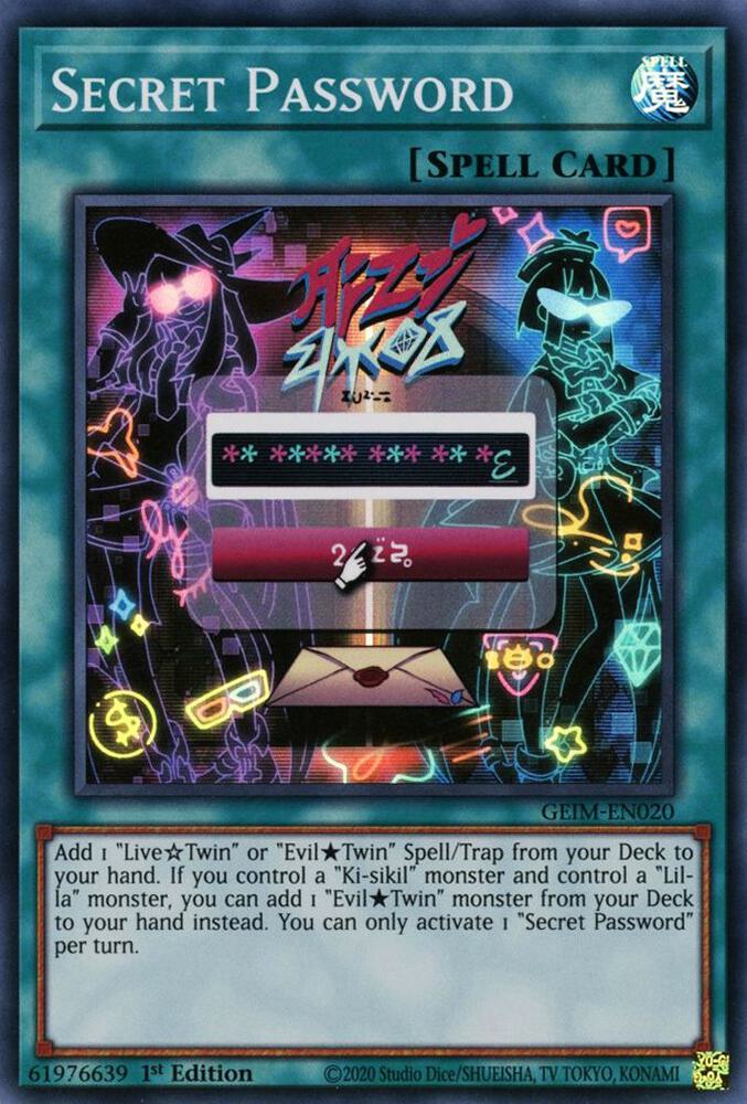 Secret Password GEIM-EN020 card from Genesis Impact