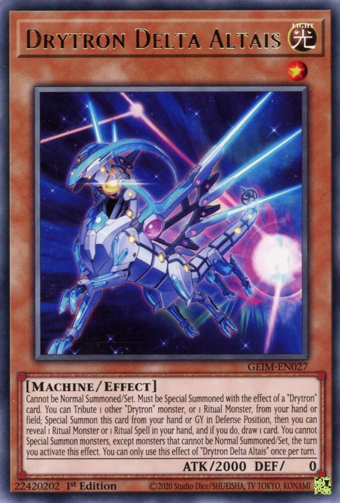 Drytron Delta Altais GEIM-EN027 card from Genesis Impact