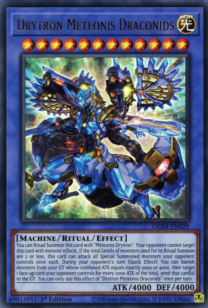 Drytron Meteonis Draconids GEIM-EN029 card from Genesis Impact