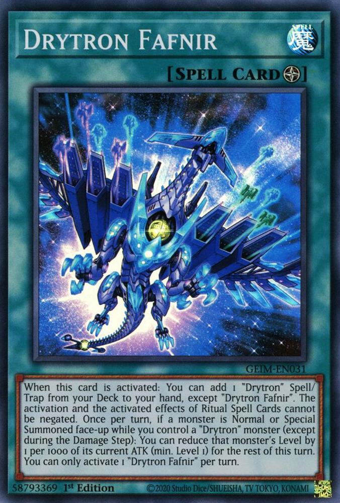 Drytron Fafnir GEIM-EN031 card from Genesis Impact