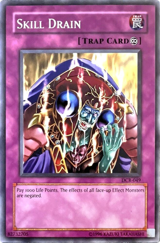 Skill Drain DCR-049 card from Dark Crisis