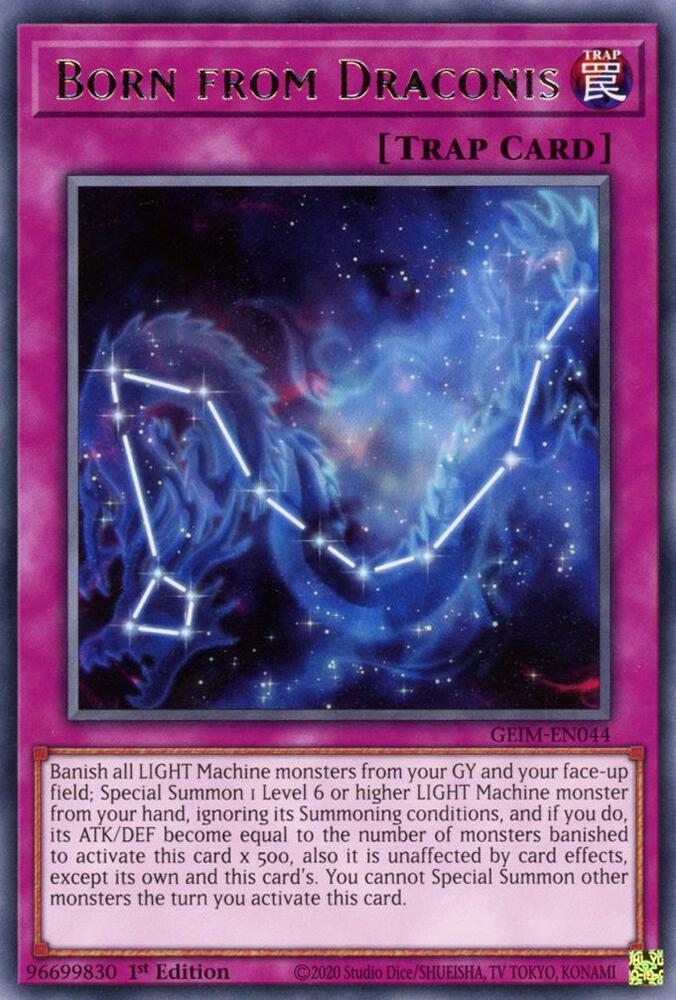 Born from Draconis GEIM-EN044 card from Genesis Impact