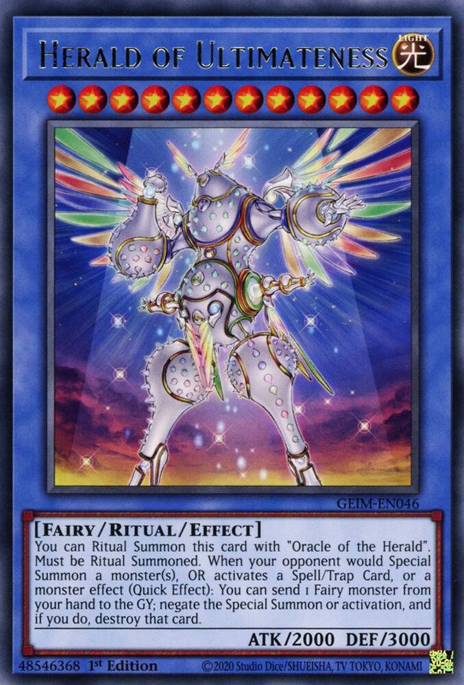 Herald of Ultimateness GEIM-EN046 card from Genesis Impact