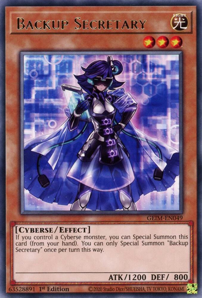 Backup Secretary GEIM-EN049 card from Genesis Impact
