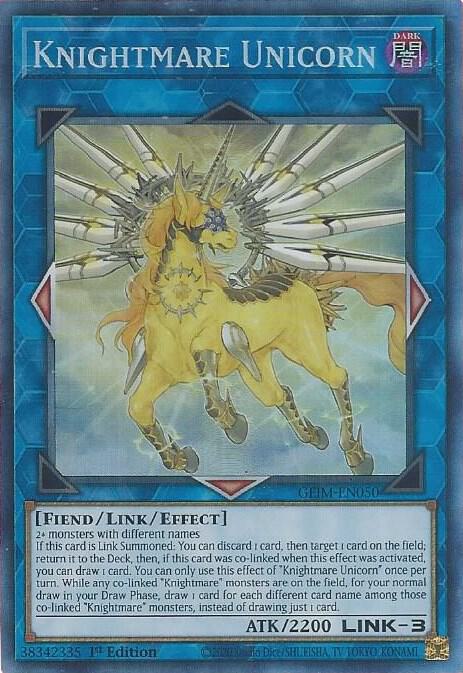 Knightmare Unicorn (CR) GEIM-EN050 card from Genesis Impact